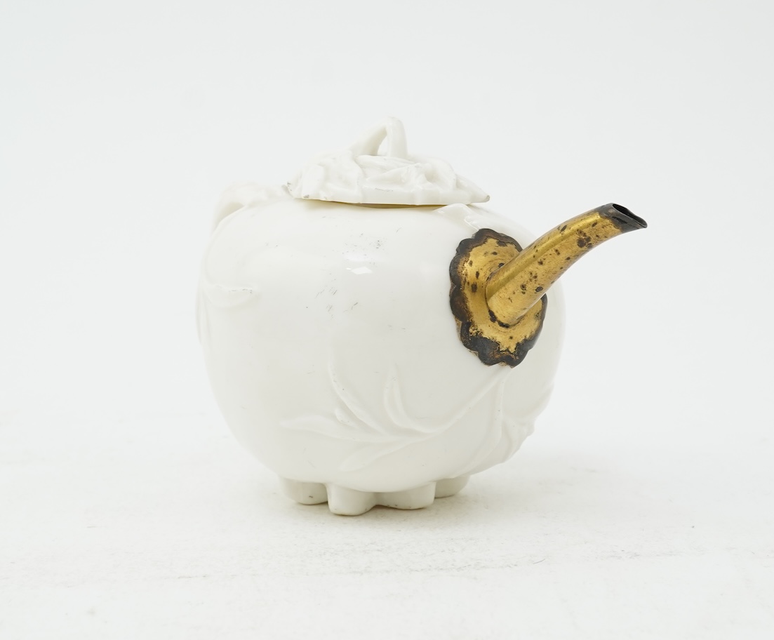 A Chinese Dehua blanc-de-chine ‘pomegranate’ teapot, mid 17th century